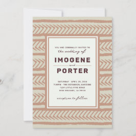Invitación Boda textil
