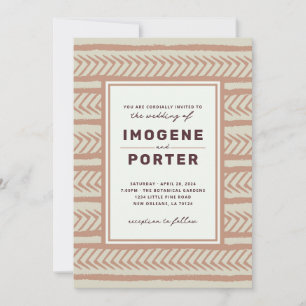 Invitación Boda textil