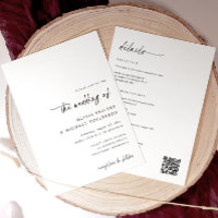 Boda Todo en Uno con Letra a Mano Elegante y Simpl