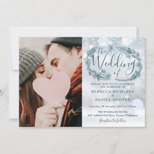 Invitación Boda Todo En Uno Foto De Foliaje De Invierno