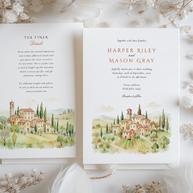 Invitación Boda toscano (Subido por el creador)