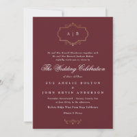 boda tradicional azul marino burgundy granate