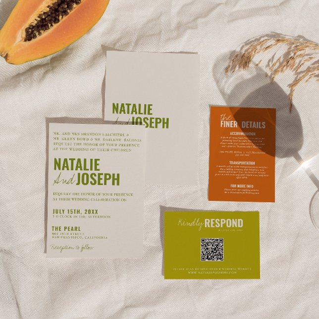 Invitación Boda tradicional colorido moderno y elegante (Subido por el creador)