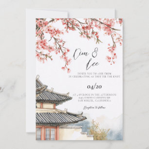 Invitación Boda Tradicional Coreana