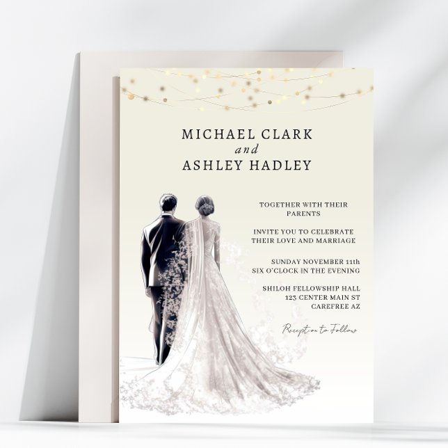 Invitación Boda tradicional elegante (Subido por el creador)