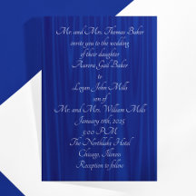 Boda tradicional Royal Blue "Velvet"