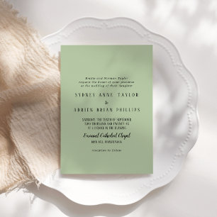 Invitación Boda tradicional simple Minimalista sabio