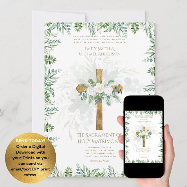 Invitación Boda tradicionalmente pronunciado por la Cruz Cató (Subido por el creador)