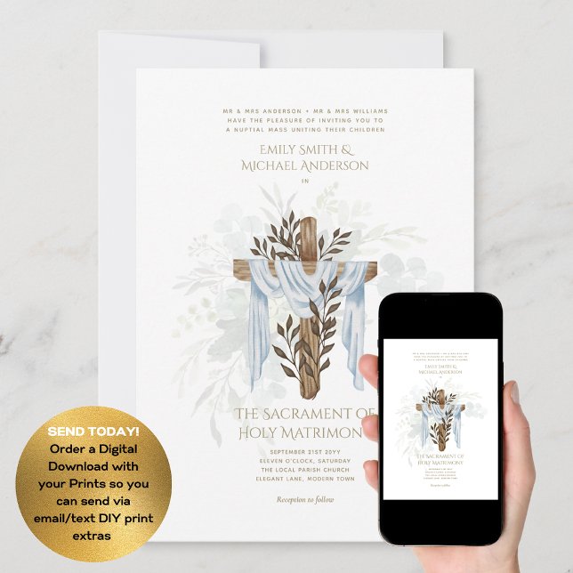 Invitación Boda tradicionalmente pronunciado por la Cruz Cató (Subido por el creador)