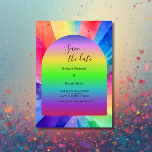Invitación boda transgénero de blgbtq