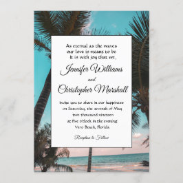 Invitación Boda tropical