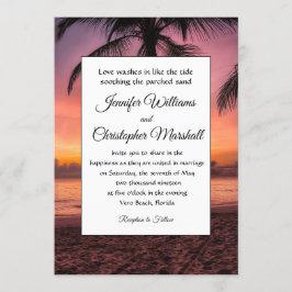 Invitación Boda tropical