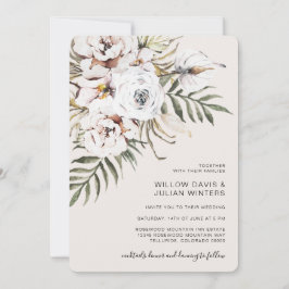 Invitación Boda Tropical Boho
