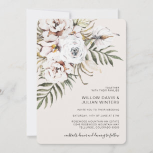 Invitación Boda Tropical Boho
