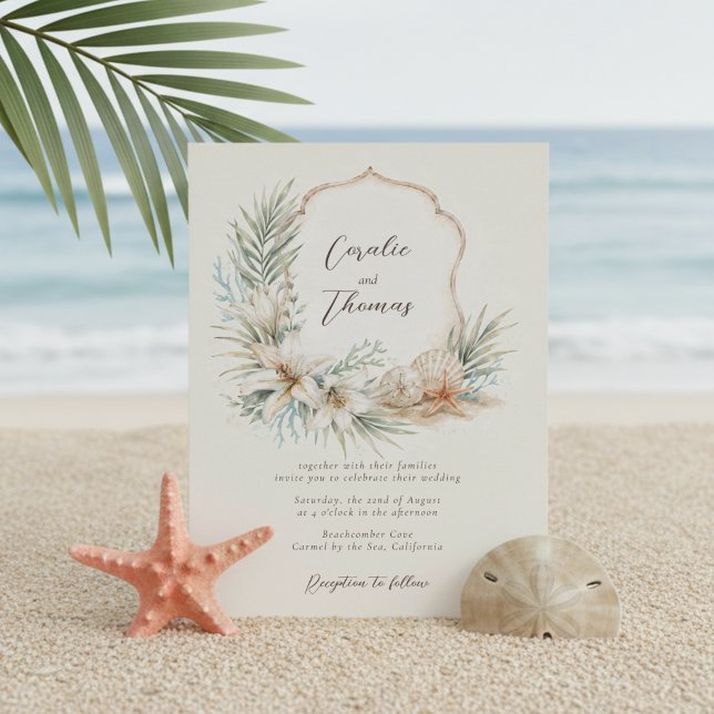 Invitación Boda Tropical Boho en la Cresta de la Playa (Subido por el creador)