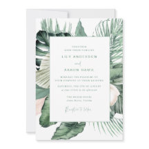 Boda tropical botánico