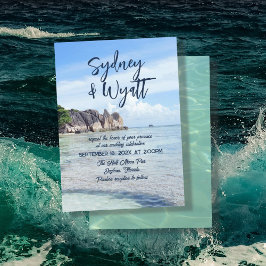 Invitación Boda tropical Casual Ceremonia privada