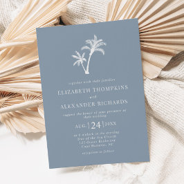 Invitación Boda tropical de la playa azul turbulenta de la pa