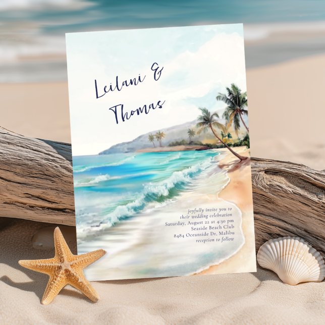 Invitación Boda Tropical de la Serenidad Marina (Subido por el creador)