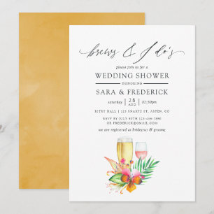 Invitación Boda Tropical De Playa Se Reproduce Antes De La I