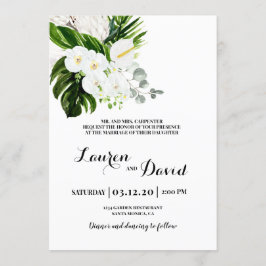 Invitación Boda tropical en la playa