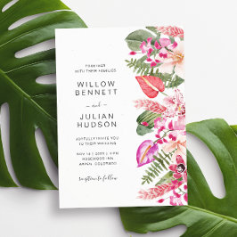 Invitación Boda tropical moderno