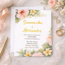 Boda Tropical Sueño Diurno Flor de Oro