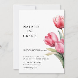 Invitación Boda Tulip de primavera