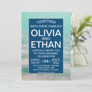 Invitación Boda Turquesa De Marina Bajo El Mar