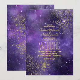 Invitación Boda Ultravioleta | Noche Estelar Glam