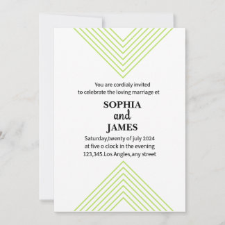 Invitación Boda única y minimalista