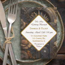 Boda único de Copper Steampunk