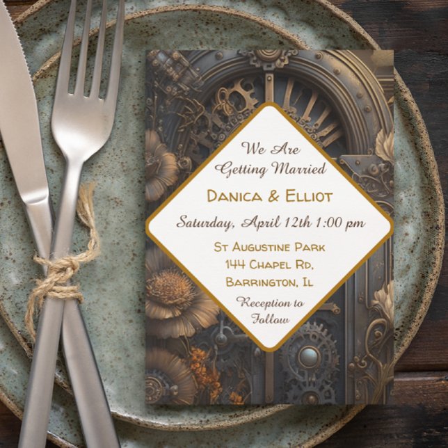 Invitación Boda único de Copper Steampunk (Subido por el creador)