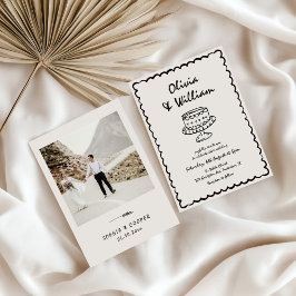 Invitación Boda único de fotografía retro dibujado a mano