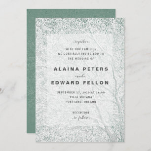 Invitación Boda único de tipo Grabado en relieve con tema de