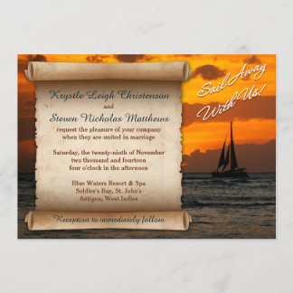 Invitación Boda | Vayan Con Nosotros! | Barcos de vela | Aman