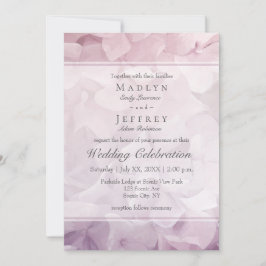 Invitación Boda veraniego Rubor Pink Purple Hydrangea
