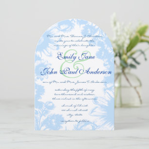 Invitación Boda verde azul y pistachio