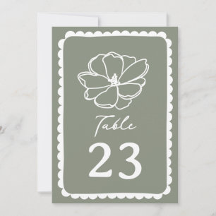 Invitación Boda verde de la franja floral