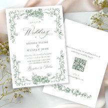 Boda verde de la sabana floral del ornato renacent