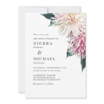 Boda verde de la selva floral color rosa de la Rub