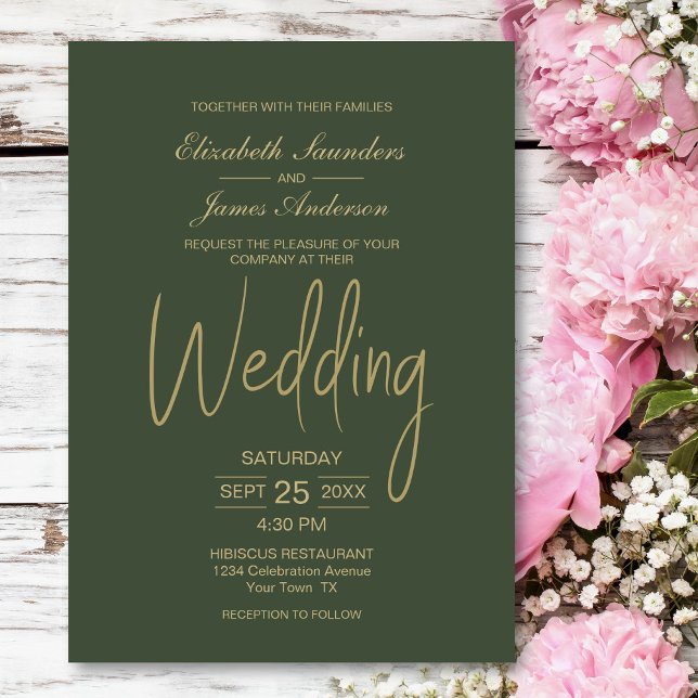 Invitación Boda Verde Forestal (Subido por el creador)