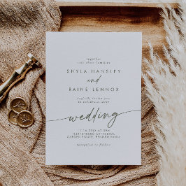 Invitación Boda verde y blanco de la Moda Boho