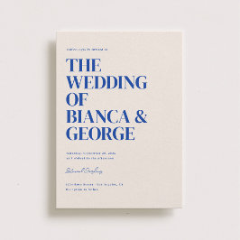 Invitación Boda vertical de Belmont