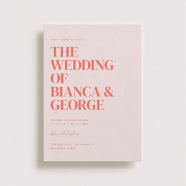 Invitación Boda vertical de Belmont