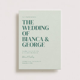 Invitación Boda vertical de Belmont