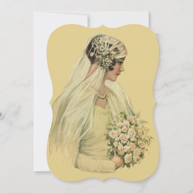 Invitación Boda victoriana de época Fiesta de ducha de novia (Anverso)