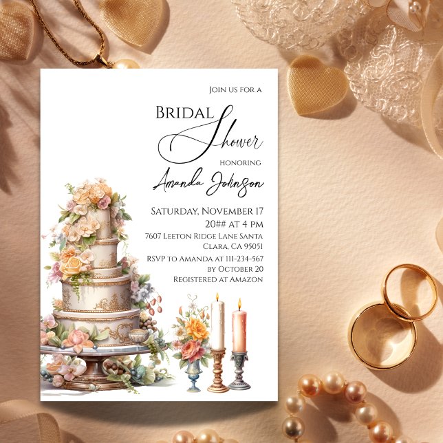 Invitación Boda victoriano Take Floral Bridal Shower (Subido por el creador)