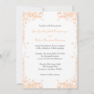 Invitación Boda Vines Peach