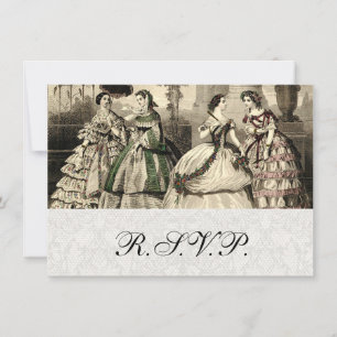 Invitación Boda Vintage Antigua Novia